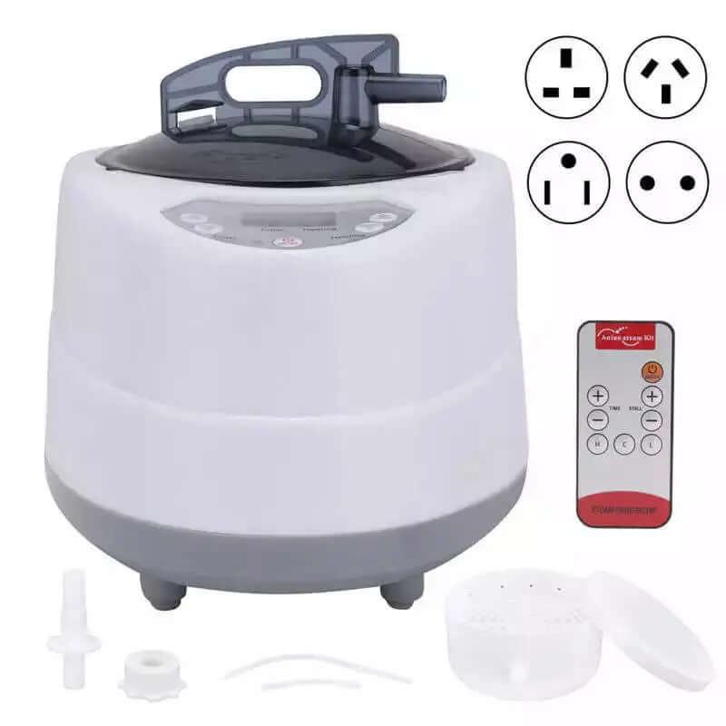 1000W Stainless Steel Sauna Steamer Pot Machine Household Sauna Steam Generator Fumigation Machine for Home Spa Steam Generator - Steam Soothe