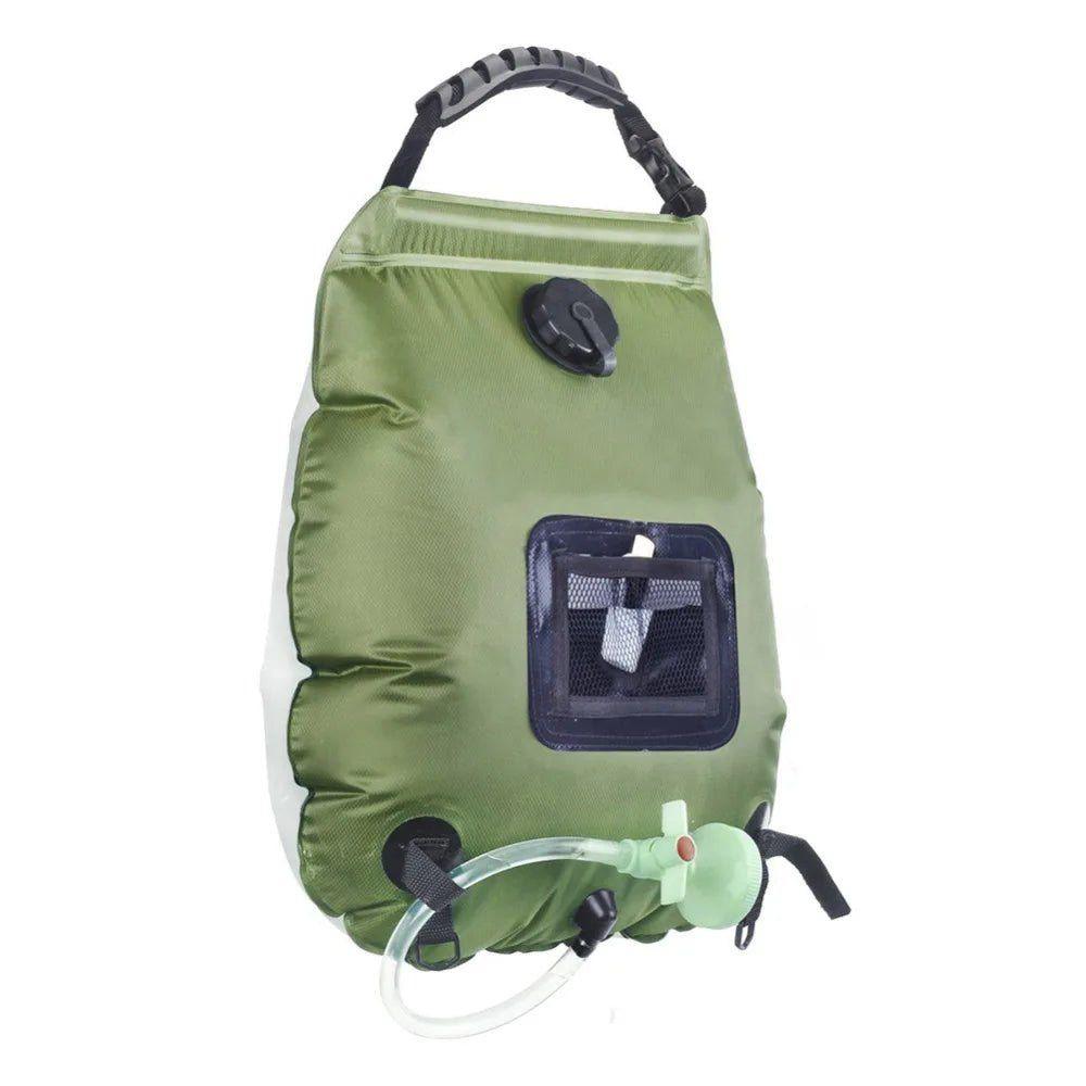 20L Water Bag Outdoor Camping Hiking Solar Shower Bag Heating Camping Shower Climbing Water Bag Hose Switchable Shower Head - Steam Soothe