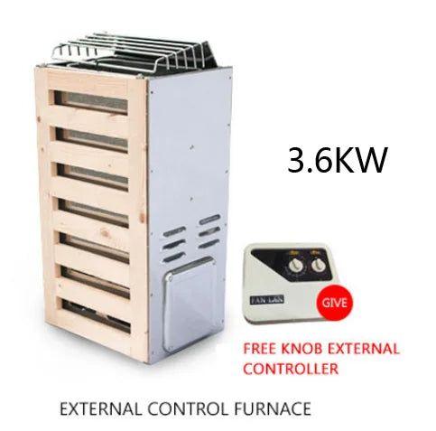3.6kw Sauna Heater Sauna Steam Generator Home Use Heating Furnace Spa Room Dry steaming Equipment with External sauna control - Steam Soothe