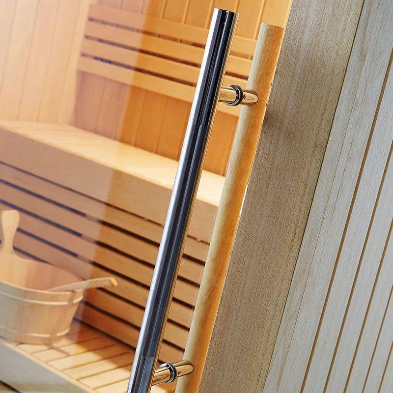 African white wood Solid Wooden indoor Dry Steam Massage Functional Sauna House (M-6044) - Steam Soothe