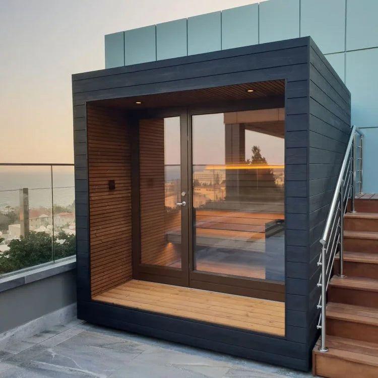 Customization High End Modern Design Wood Outdoor Sauna - Steam Soothe