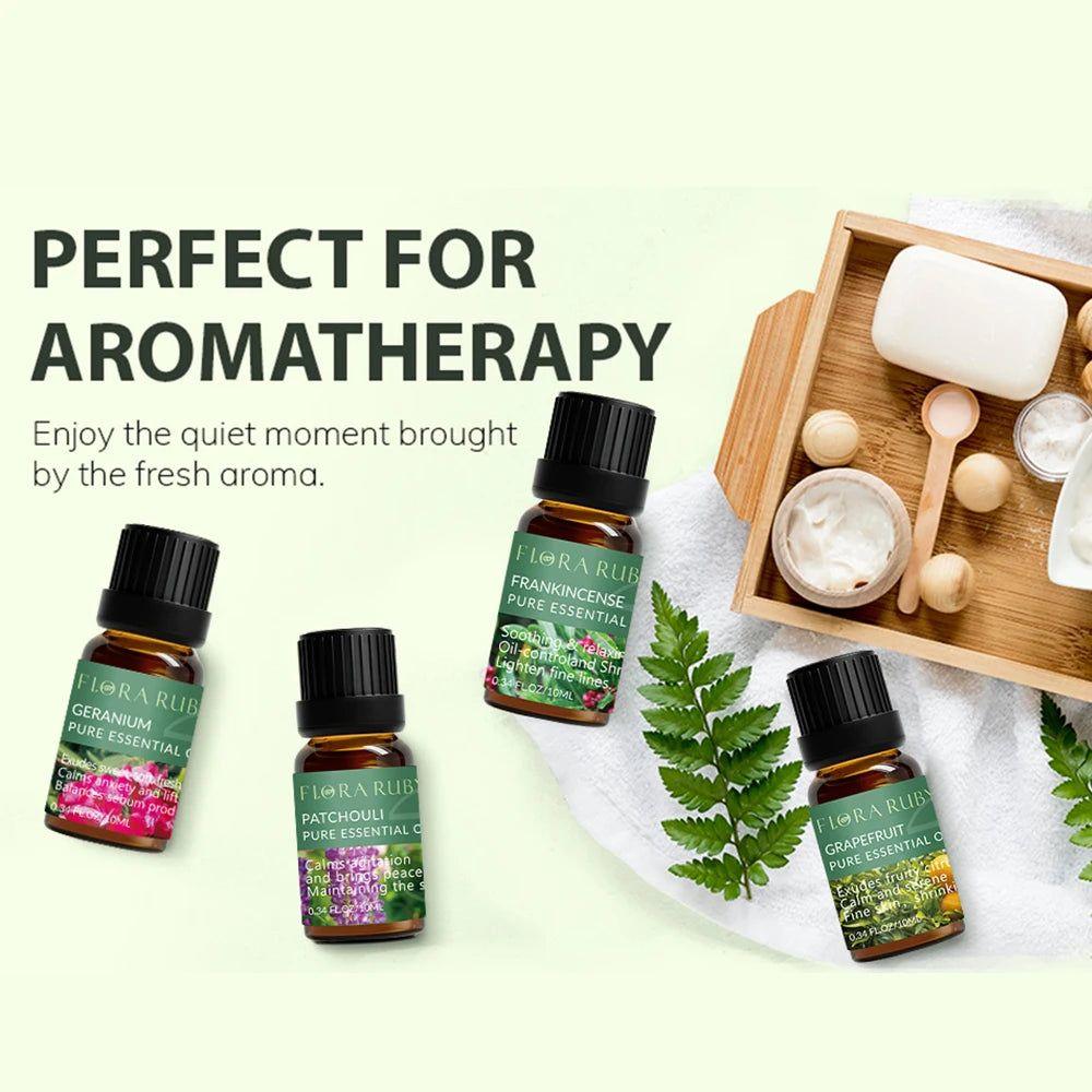 Essential Oil for Diffuser - 100% Natural Oils Set for Aromatherapy - Steam Soothe