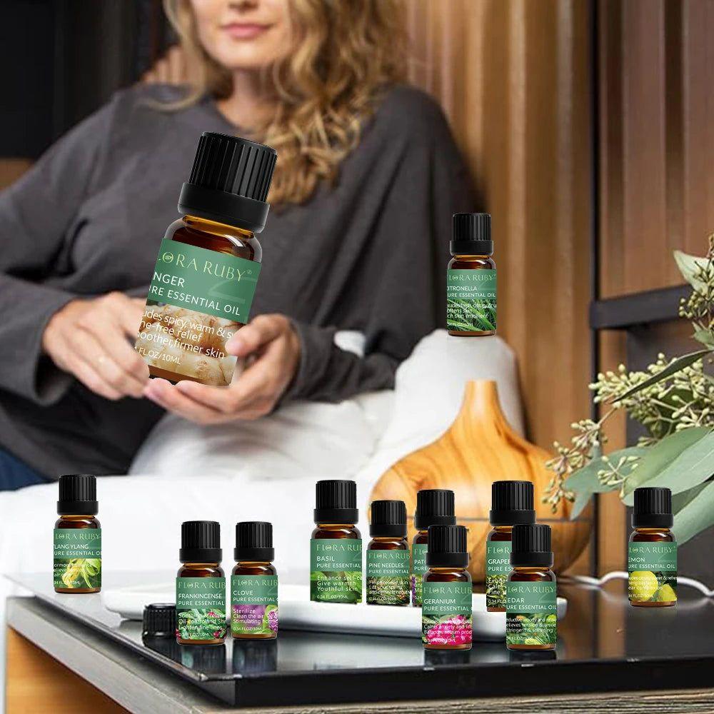 Essential Oil for Diffuser - 100% Natural Oils Set for Aromatherapy - Steam Soothe
