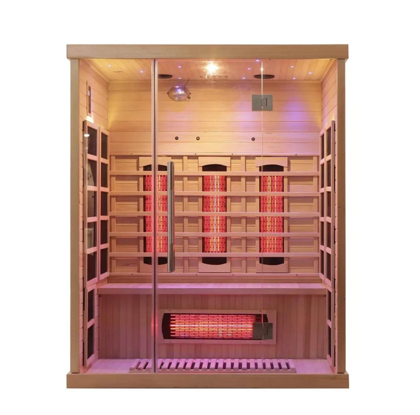 Full Ceramic Infrared Sauna Heater Tube Sauna Accessories Ceramic Sauna Heater Panel 220V - Steam Soothe