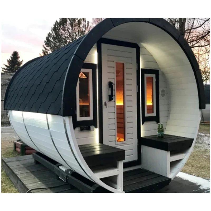 High Quality New Design Red cedar 8 Person 10 Person Big Wood Barrel - Steam Soothe