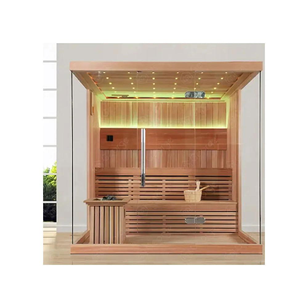 Indoor Luxury Bathroom Wooden Steam Sauna Room Shower Combination In Foshan - Steam Soothe