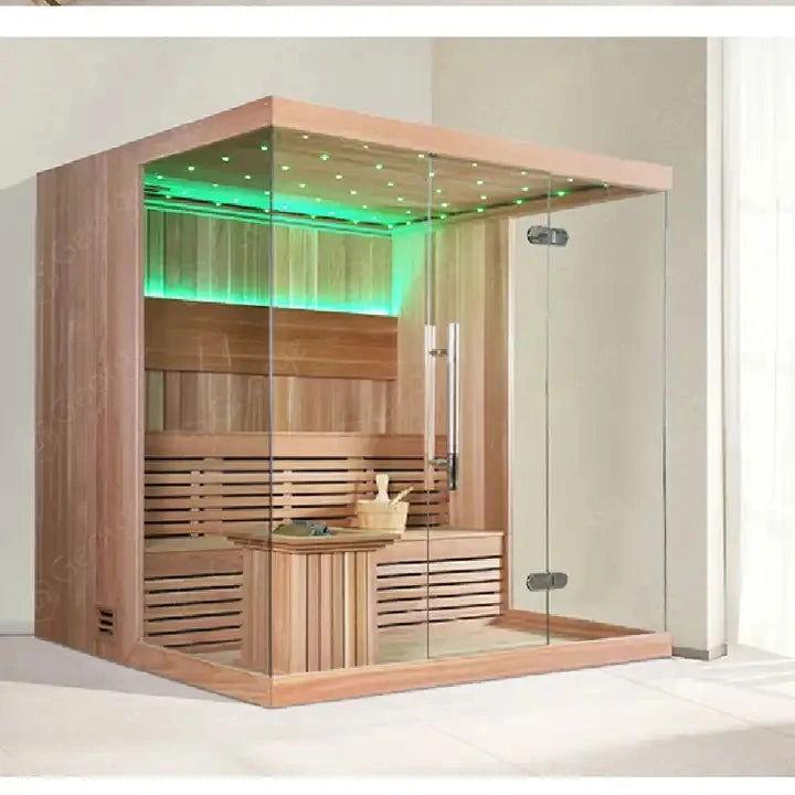 Indoor Luxury Bathroom Wooden Steam Sauna Room Shower Combination In Foshan - Steam Soothe