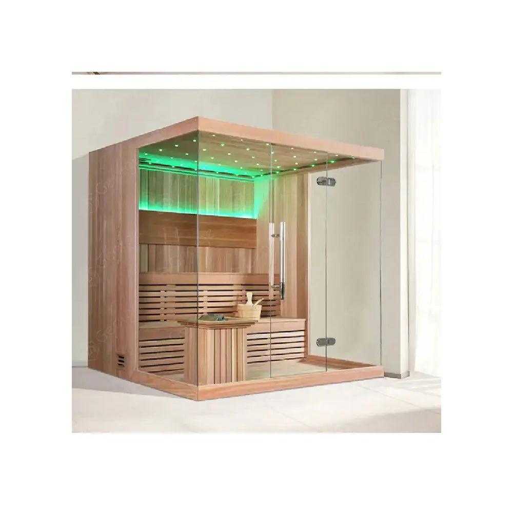 Indoor Luxury Bathroom Wooden Steam Sauna Room Shower Combination In Foshan - Steam Soothe