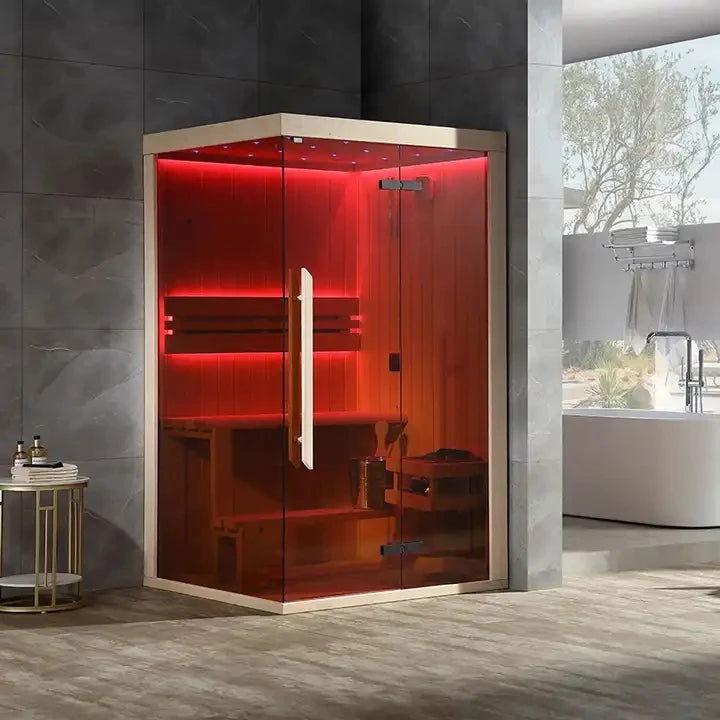 Infrared Sauna House Personal Wood Steam Sauna Portable Sauna Room - Steam Soothe