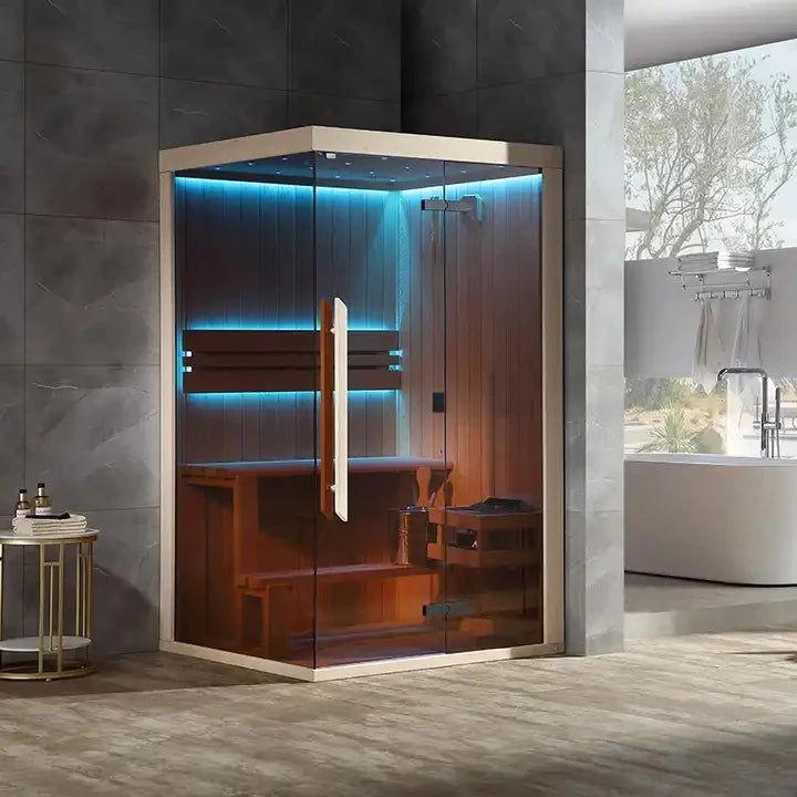 Infrared Sauna House Personal Wood Steam Sauna Portable Sauna Room - Steam Soothe