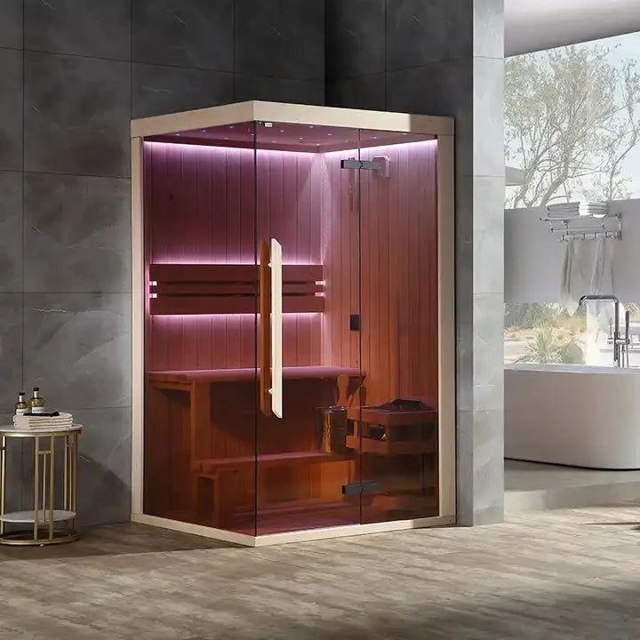 Infrared Sauna House Personal Wood Steam Sauna Portable Sauna Room - Steam Soothe