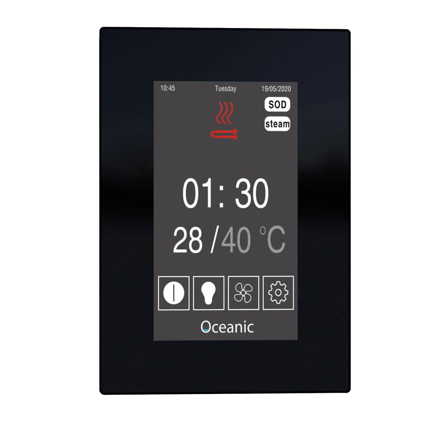 Oceanic 9kw Steam Bath Generator Sauna touch screen controller - Steam Soothe
