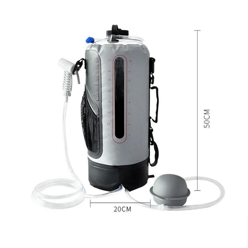 Outdoor Large Capacity Portable Camping Shower Bag Solar Shower bag Sports Climbing Bath Watertight Bag 12L Water Storage Pocket - Steam Soothe