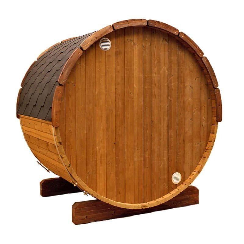 Outdoor Red Cedar Barrel Sauna Kit - Steam Soothe