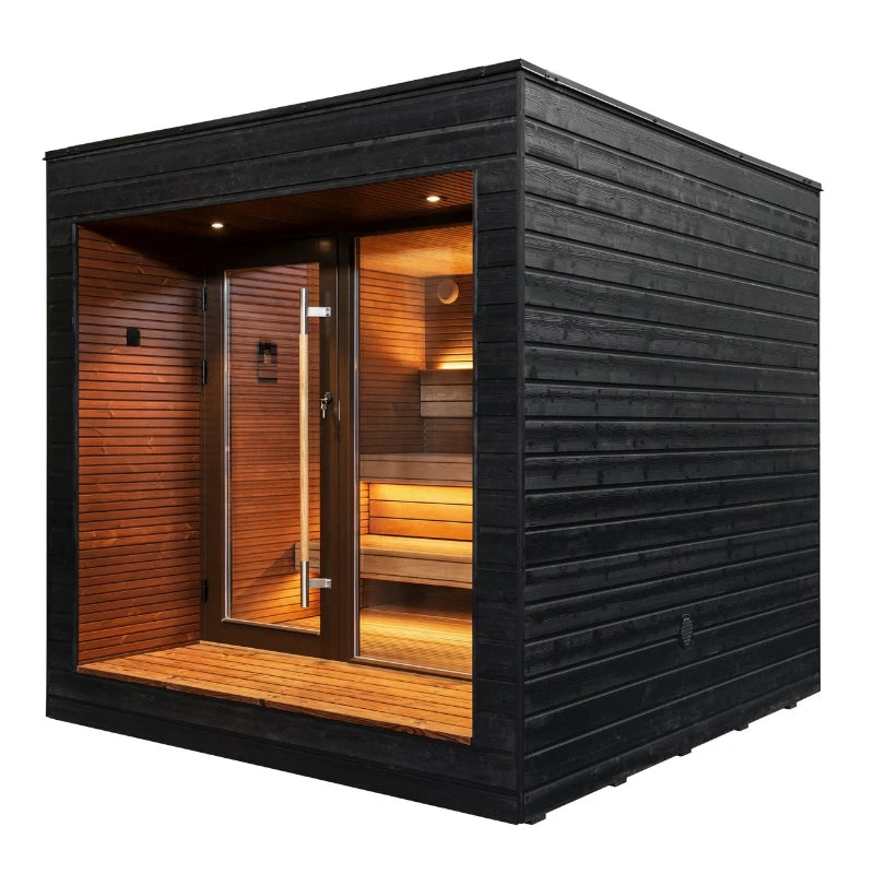 Customization High End Modern Design Wood Outdoor Sauna - Steam Soothe