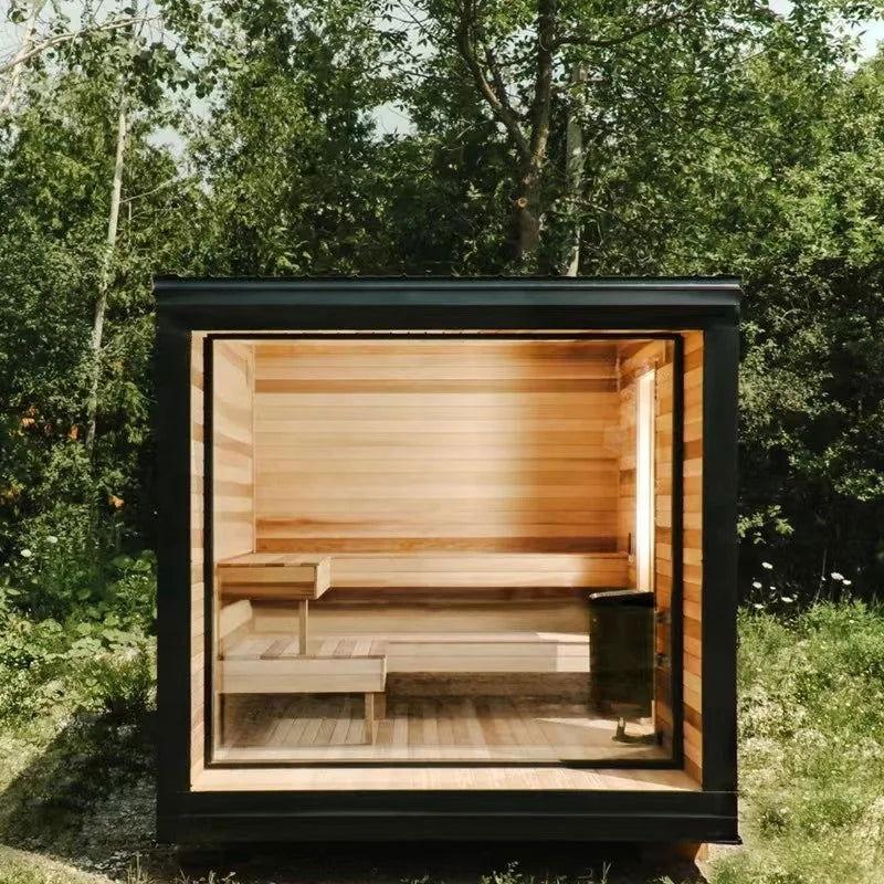 Customization High End Modern Design Wood Outdoor Sauna - Steam Soothe 