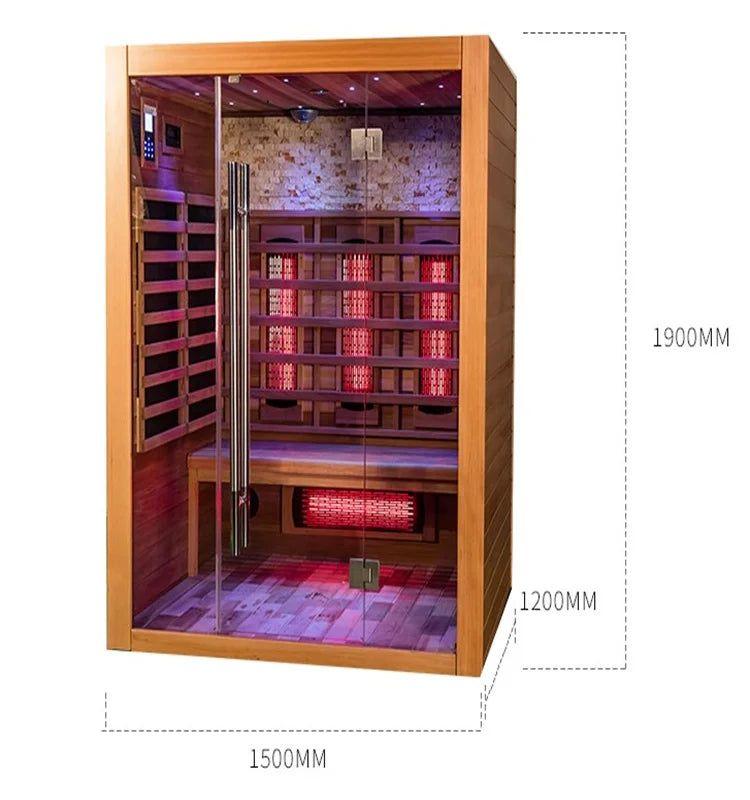 Halo Therapy Far Infrared Sauna Cabin Himalayan Salt Oxygen Ionizer Infrared Sauna - Steam Soothe 