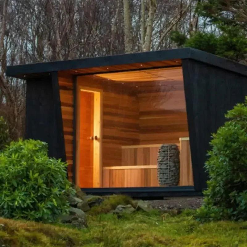 High end luxury customized Canadian hemlock outdoor traditional steam sauna wooden room - Steam Soothe 