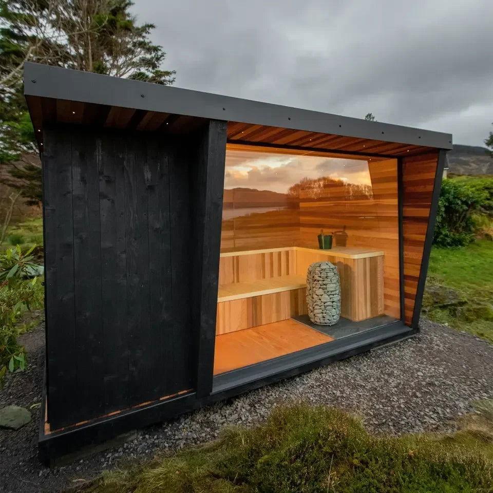 High end luxury customized Canadian hemlock outdoor traditional steam sauna wooden room - Steam Soothe 