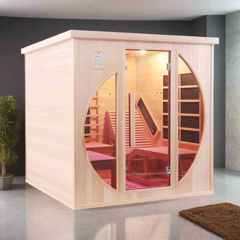 Luxury 2-Person Indoor Dry Sauna SteamSoothe